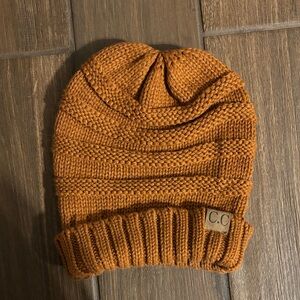 Burnt Orange oversized CC Beanie